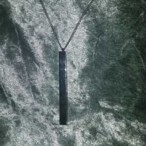 Minimalist Silver Bar Necklace